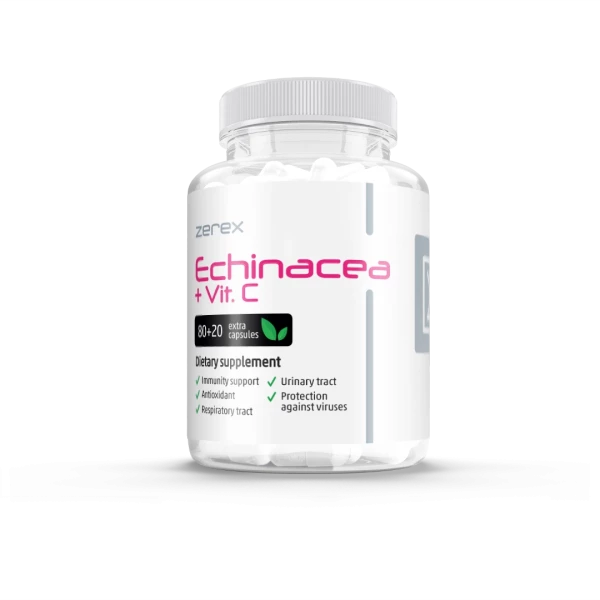 Zerex Echinacea + Vitamín C - ochrana pred vírusmi a baktériami 80 + 20 tabliet Zerex Echinacea + Vitamín C - ochrana pred vírusmi a baktériami 80 + 20 tabliet