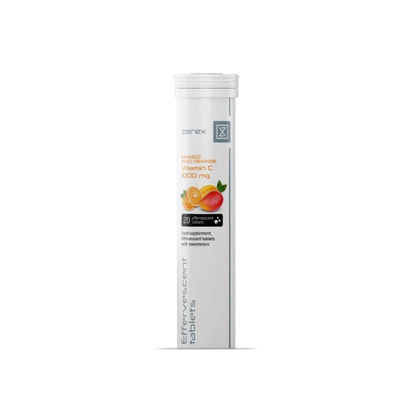 Zerex Šumivé tablety Vitamín C bez aspartamu 20 tabliet Zerex Šumivé tablety Vitamín C bez aspartamu 20 tabliet