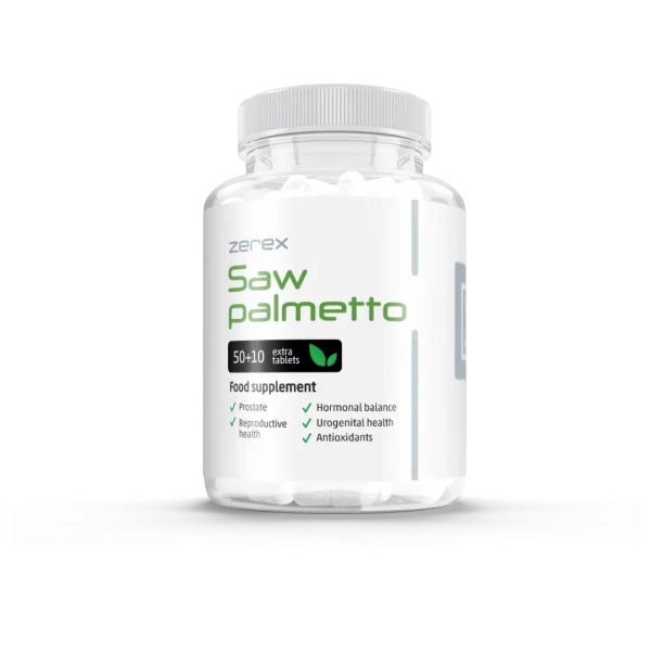 Zerex Saw Palmetto - podpora pre zdravie prostaty 50 + 10 kapsúl Zerex Saw Palmetto - podpora pre zdravie prostaty 50 + 10 kapsúl