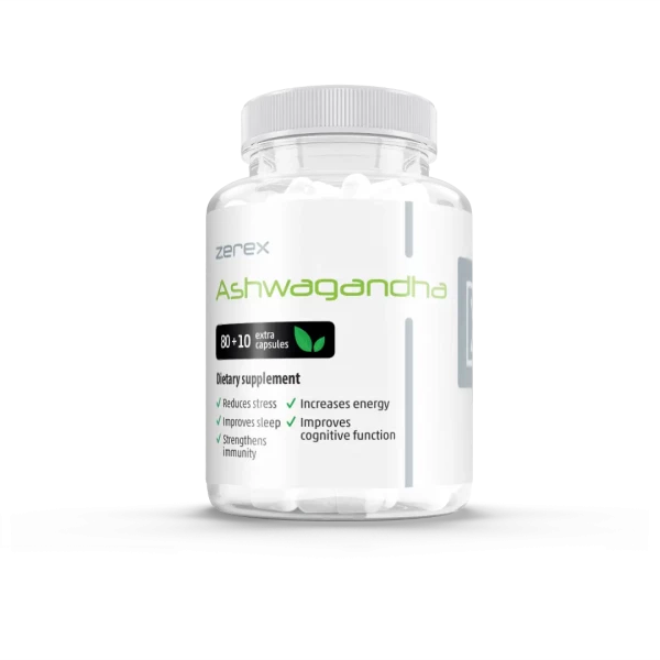 Zerex Ashwagandha - harmonizácia tela a mysle 80 + 10 kapsúl Zerex Ashwagandha - harmonizácia tela a mysle 80 + 10 kapsúl