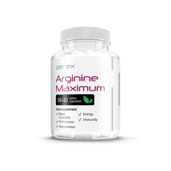 Zerex Arginín Maximum 50 + 10 kapsúl Zerex Arginín Maximum 50 + 10 kapsúl