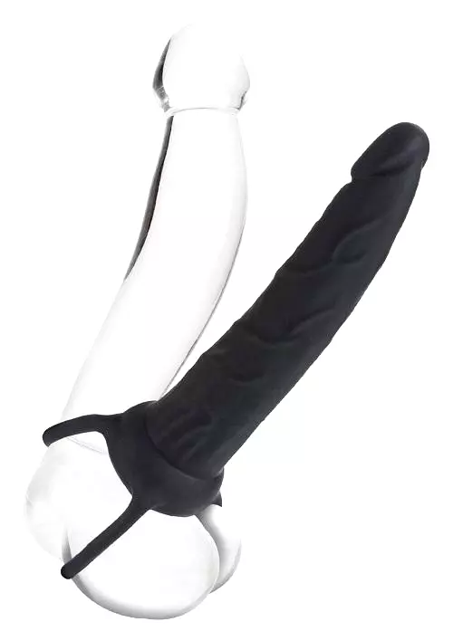 Dual Análne Dildo - vaginálna aj análna stimulácia naraz - čierna Dual Análne Dildo - vaginálna aj análna stimulácia naraz - čierna