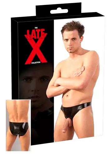 LateX Latexové slipy s otvorom pre penis S-L LateX Latexové slipy s otvorom pre penis S-L