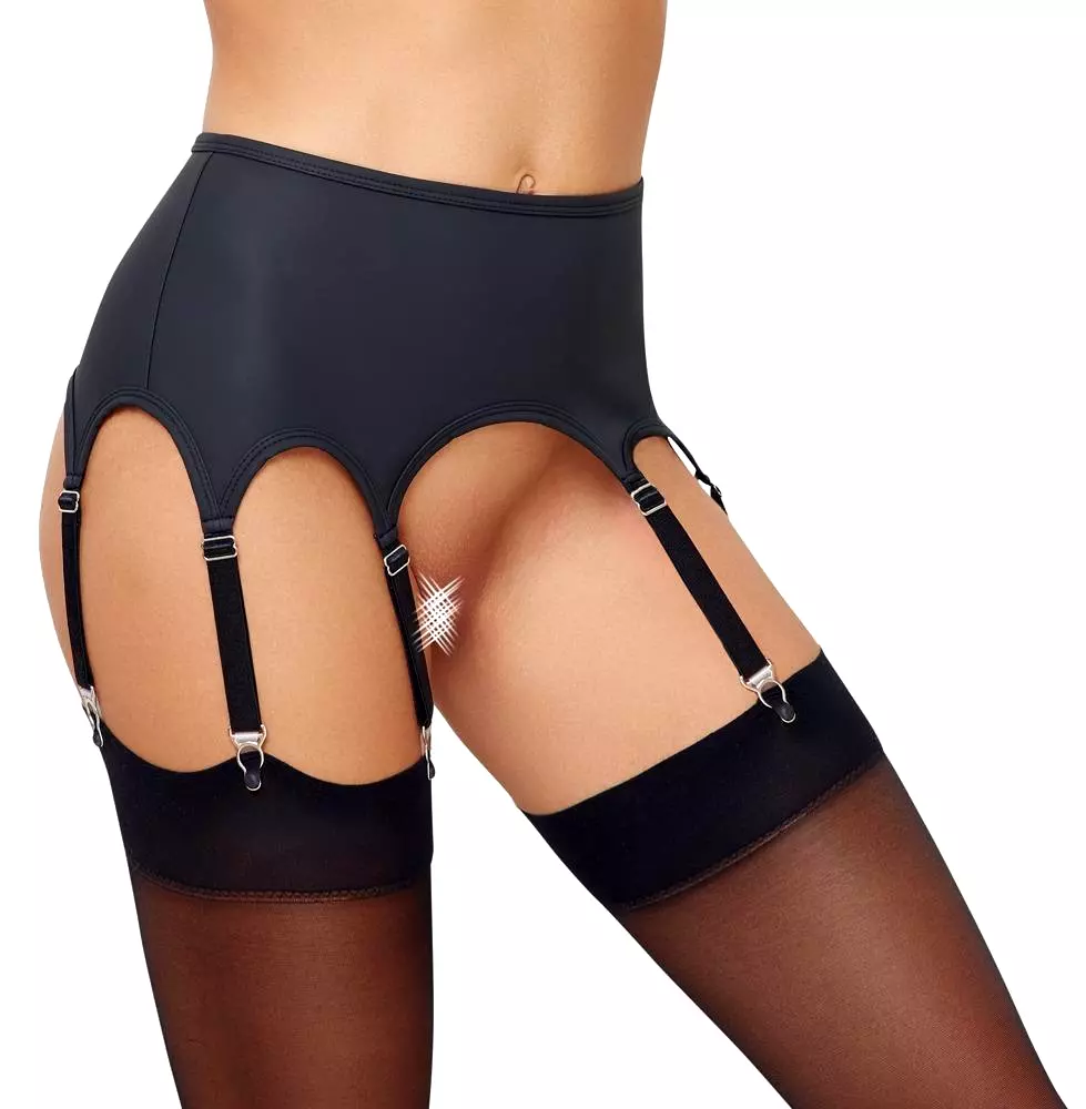 Cottelli Elegant Matte Look Suspender Belt with 8 Straps 2340356 Black Cottelli Elegant Matte Look Suspender Belt with 8 Straps 2340356 Black