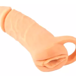 Nature Skin 2v1 Návlek na penis a masturbátor 18