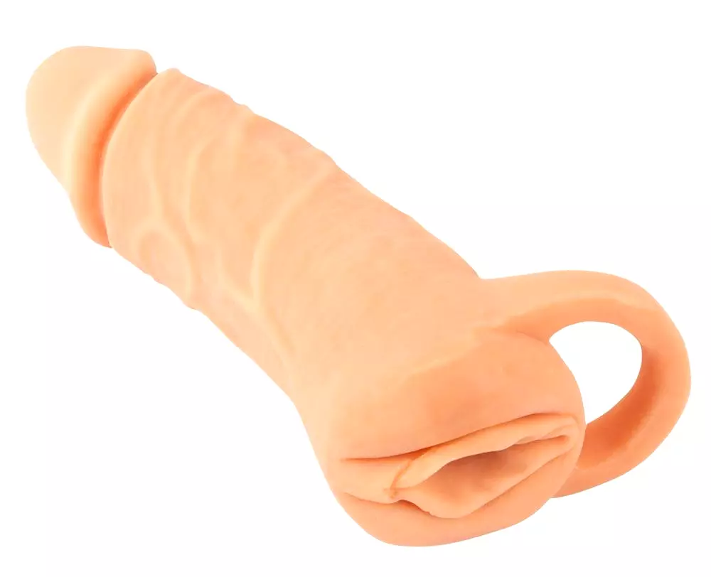 Nature Skin 2v1 Návlek na penis a masturbátor 18 Nature Skin 2v1 Návlek na penis a masturbátor 18