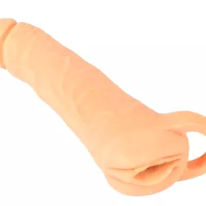 Nature Skin 2v1 Návlek na penis a masturbátor 24 cm