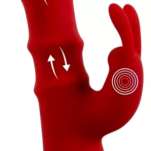 You2toys Rabbit vibrátor s 3 pohyblivými prstencami