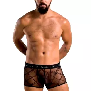 Passion MEN 032 PánskE boxerky James čierne: L/XL