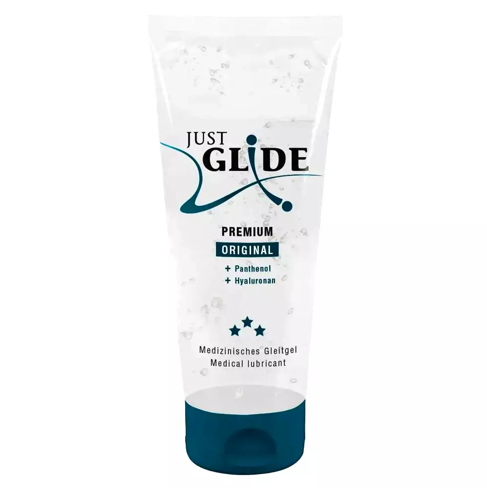 Just Glide Premium Original lubrikačný gél 200 ml Just Glide Premium Original lubrikačný gél 200 ml