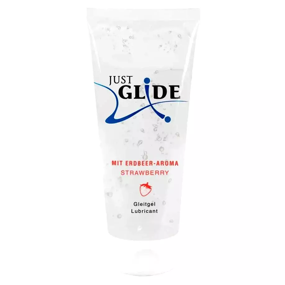 Just Glide Lubrikačný gél - jahoda 200ml Just Glide Lubrikačný gél - jahoda 200ml
