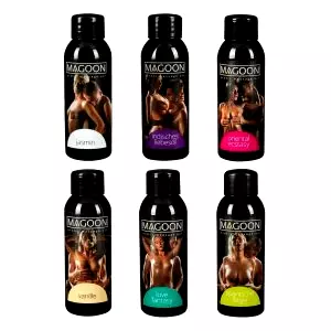 MAGOON Testovacia sada masážnych olejov 6 x 50 ml