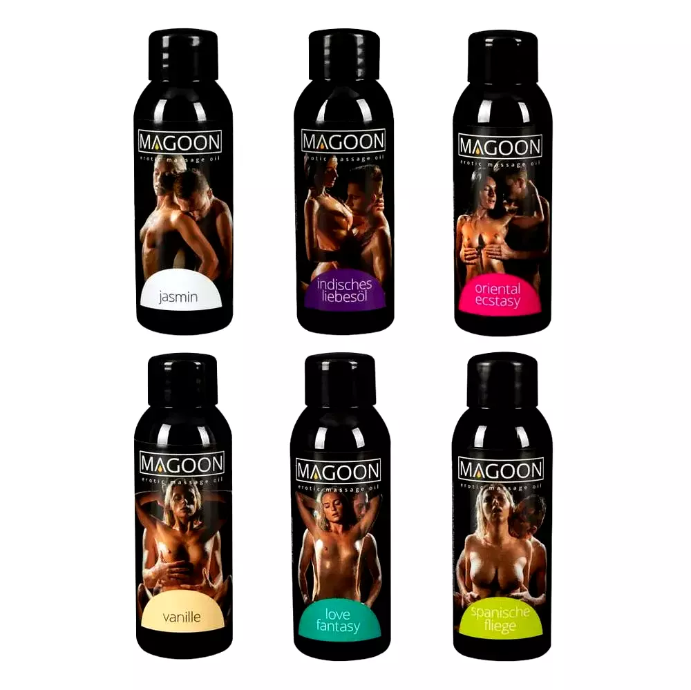 MAGOON Testovacia sada masážnych olejov 6 x 50 ml MAGOON Testovacia sada masážnych olejov 6 x 50 ml