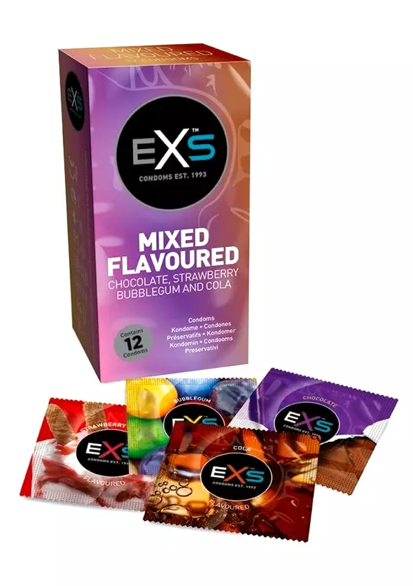 EXS Mixed Flavored Kondómy 12 ks EXS Mixed Flavored Kondómy 12 ks