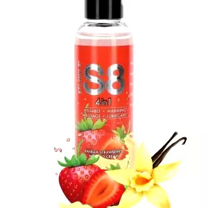 S8 4 in 1 Dessert Lubrikačný gél jahoda 125 ml