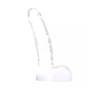 Ding Dong dildo gélové transparentné