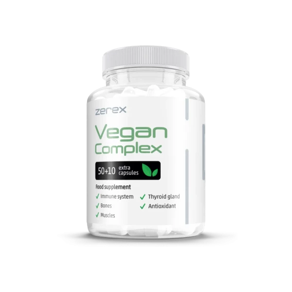Zerex Vegan Komplex 50 + 10 kapsúl Zerex Vegan Komplex 50 + 10 kapsúl