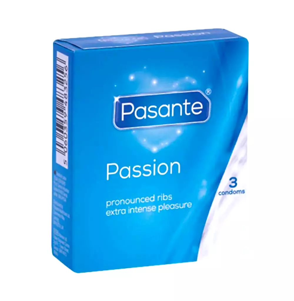 Pasante kondómy Passion - Ribbed 3 ks Pasante kondómy Passion - Ribbed 3 ks