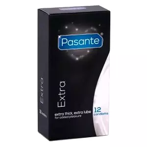 Pasante zosilnené kondómy Extra 12 ks
