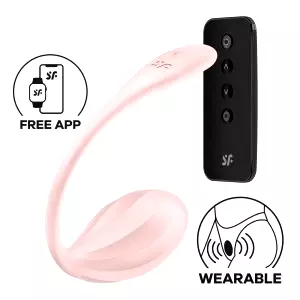 Satisfyer Ribbed Petal vibračné vajíčko - ružové