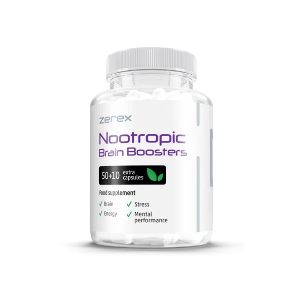 Zerex Nootropné Posilňovače Mozgu 50 + 10 kapsúl Zerex Nootropné Posilňovače Mozgu 50 + 10 kapsúl
