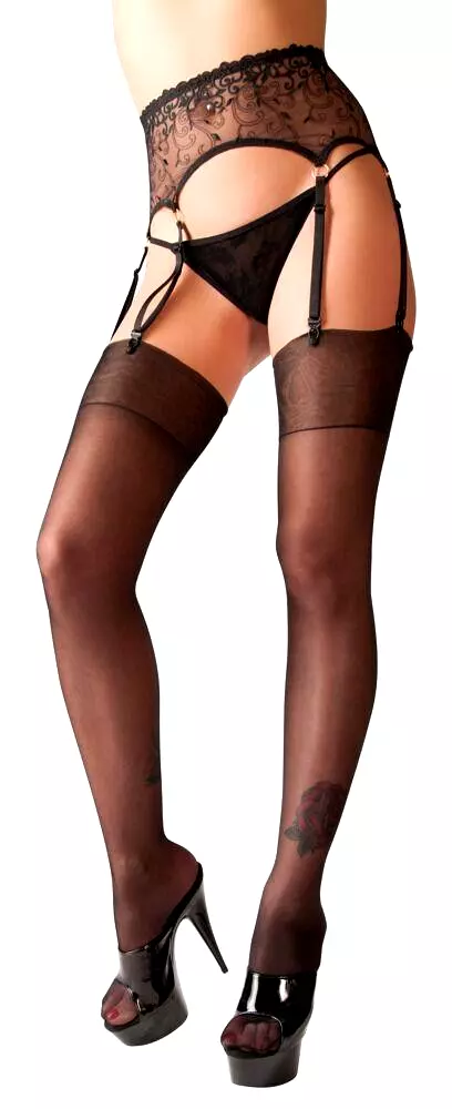 Cottelli Legwear Pančuchy - čierne: 5 (XL) Cottelli Legwear Pančuchy - čierne: 5 (XL)