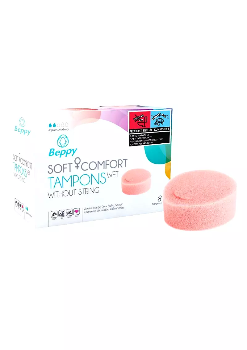 Beppy Wet anatomický pěnový tampon 8 ks Beppy Wet anatomický pěnový tampon 8 ks