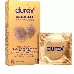 DUREX kondomy Sensual Extra Lube 10 ks