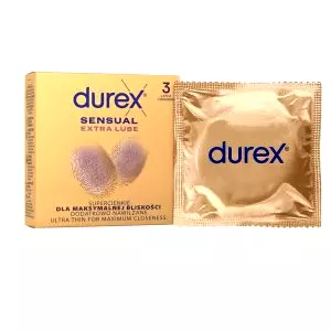 DUREX kondomy Sensual Extra Lube 3 ks