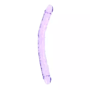 Realrock Obojstranné dildo 45 cm - fialové