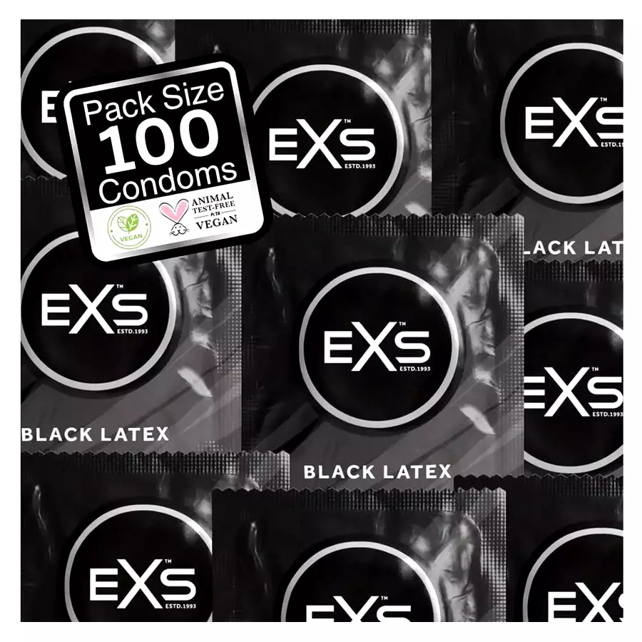 EXS Black Latex kondómy 100 ks EXS Black Latex kondómy 100 ks