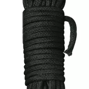 Bondage lano 10 m - čierne