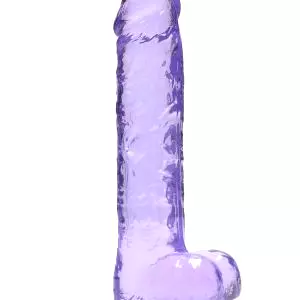 Realrock gélové dildo s prísavkou 28 cm fialové