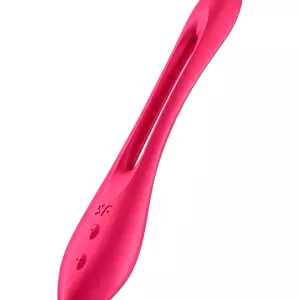 Satisfyer Elastic game Multifunkční párový vibrátor - červený