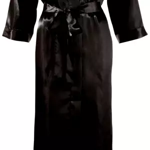 Cottelli Lingerie Kimono dlouhé - černé: S/M