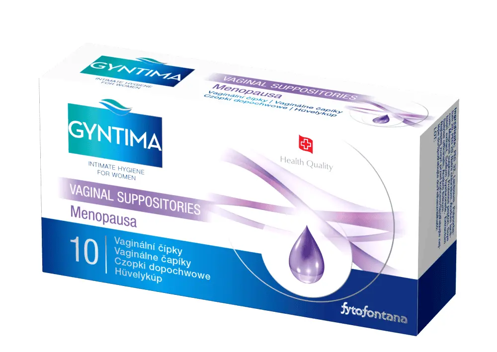 Gyntima vaginálne čapíky Menopausa 10 ks Gyntima vaginálne čapíky Menopausa 10 ks