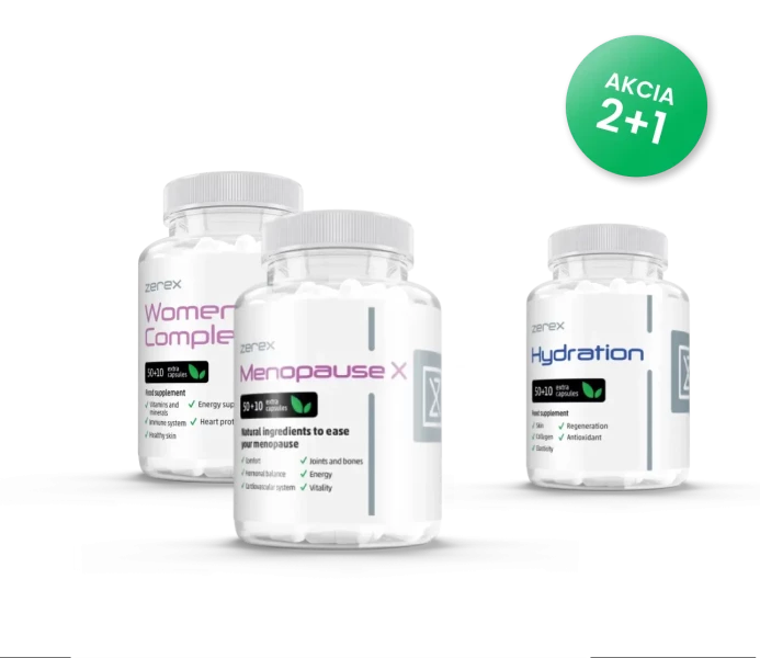 Zerex Balíček Komfort v menopauze 3x 60 kapsúl Zerex Balíček Komfort v menopauze 3x 60 kapsúl