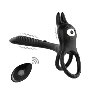 BASIC X Coby párový vibrátor rozširujúci penis čierny