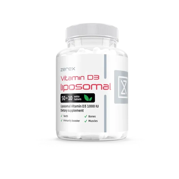 Zerex Vitamín D 1000IU v LIPOZOMÁLNEJ forme 50 + 10 tabliet Zerex Vitamín D 1000IU v LIPOZOMÁLNEJ forme 50 + 10 tabliet