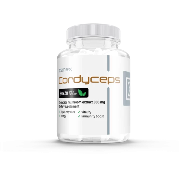 Zerex Cordyceps 40% 80 + 20 kapsúl Zerex Cordyceps 40% 80 + 20 kapsúl
