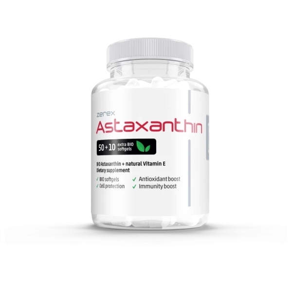 Zerex BIO Astaxanthin 50 + 10 kapsúl Zerex BIO Astaxanthin 50 + 10 kapsúl