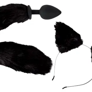 Bad Kitty Pet Play Ouška a anální kolík s ocasem