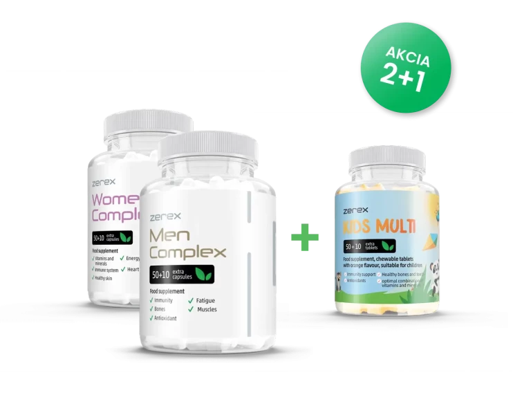 Zerex Rodinný balíček Vitalita 3x 60 kapsúl