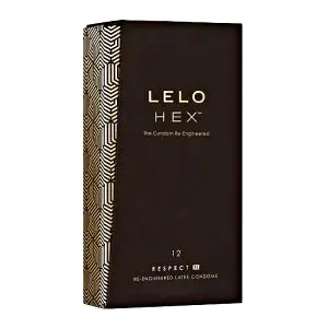 Lelo HEX respect XL kondómy 12 ks