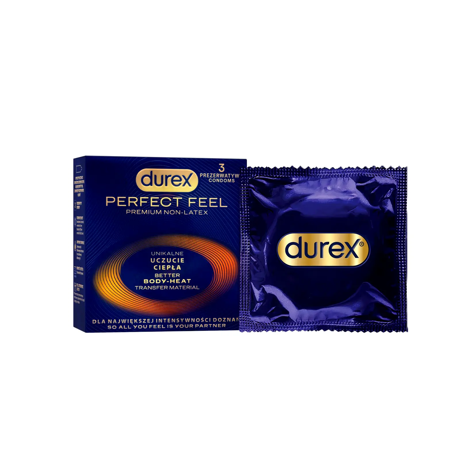Durex kondomy Perfect Feel 3 ks Durex kondomy Perfect Feel 3 ks