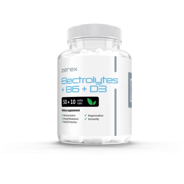 Zerex Elektrolyty+B6+D3 50 + 10 kapsúl