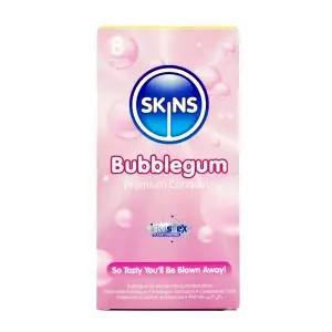 SKINS kondomy Bubblegum 8 ks