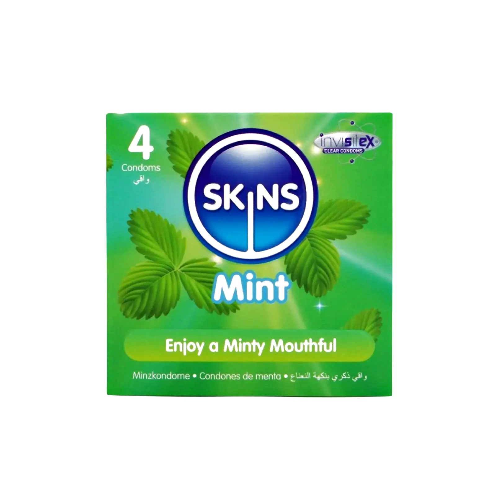 SKINS kondomy Mint 4 ks SKINS kondomy Mint 4 ks