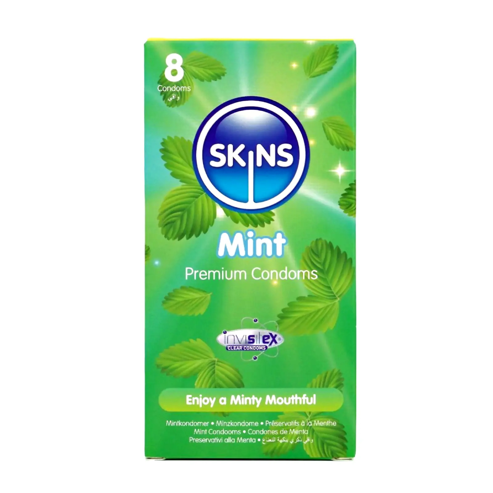 SKINS kondomy Mint 8 ks SKINS kondomy Mint 8 ks