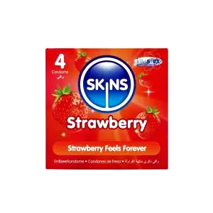 SKINS kondomy Strawberry 4 ks